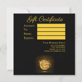 Gold Glitzer Weihnachtsbrille (Rückseite)