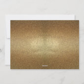 Gold Glitzer Weihnachtsfotokarte Feiertagskarte (Rückseite)