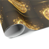 Gold Glitzer Weihnachtsschmuck Estival Jazz Geschenkpapier (Rolleneckpunkt)