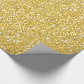 Gold Glitzer Weihnachtswackelpapier Geschenkpapier (Ecke)