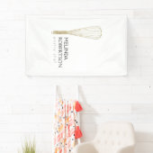 Gold Glitzer Whisk Bakery Vertikal Banner (Insitu)