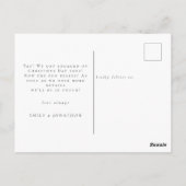 Gold Glitzer White Sie sagte ja Verlobung Postkarte (Rückseite)