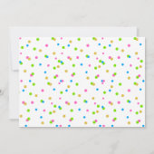 Gold Glitzer White Sparkle Gymnastik Geburtstag Einladung (Rückseite)