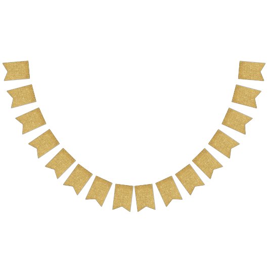 Gold-Glitzer. Wimpelkette (Alle)