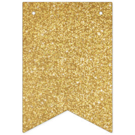 Gold-Glitzer. Wimpelkette