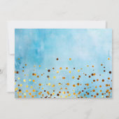 Gold Glitzer wird meine Bridesmaid-Einladung sein Einladung (Rückseite)