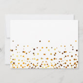 Gold Glitzer wird meine Bridesmaid-Einladung sein Einladung (Rückseite)