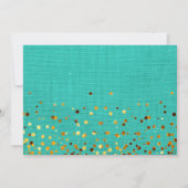 Gold Glitzer wird meine Bridesmaid-Einladung sein Einladung (Rückseite)