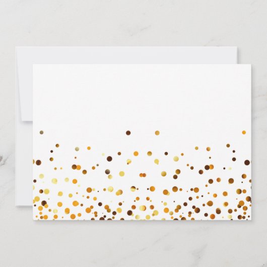 Gold Glitzer wird meine Bridesmaid-Einladung sein Einladung (Rückseite)