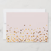 Gold Glitzer wird meine Bridesmaid-Einladung sein Einladung (Rückseite)
