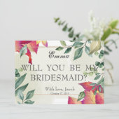 Gold Glitzer wird meine Bridesmaid-Einladung sein Einladung (Stehend Vorderseite)