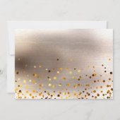 Gold Glitzer wird meine Bridesmaid-Einladung sein Einladung (Rückseite)