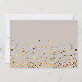 Gold Glitzer wird meine TRAUZEUGIN sein Einladung (Rückseite)