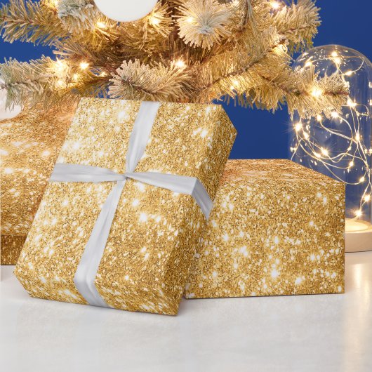 Gold Glitzer Wrapping Paper Geschenkpapier (Feiertage)