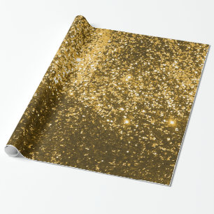 Gold Glitzer Wrapping Paper Geschenkpapier