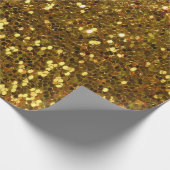 Gold Glitzer Wrapping Paper Geschenkpapier (Ecke)