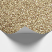 Gold Glitzer Wrapping Paper Geschenkpapier (Ecke)