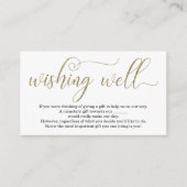 Gold Glitzer wünscht sich gute Hochzeitsreise Begleitkarte (Vorderseite)