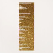 Gold Glitzer Yogamatte (Vorderseite)
