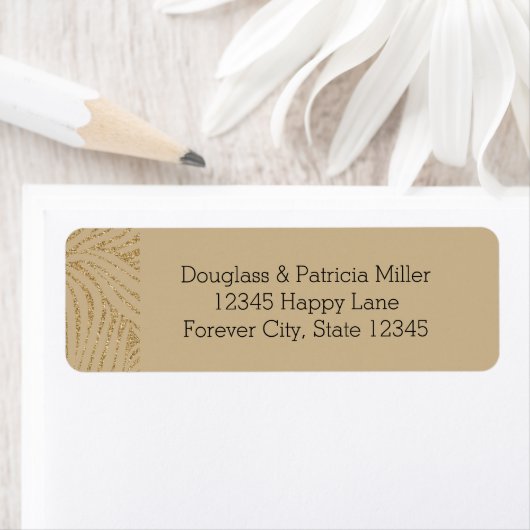 Gold Glitzer Zebra Print (Insitu)