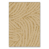 Gold Glitzer Zebra Print Tischnummer (Rückseite)
