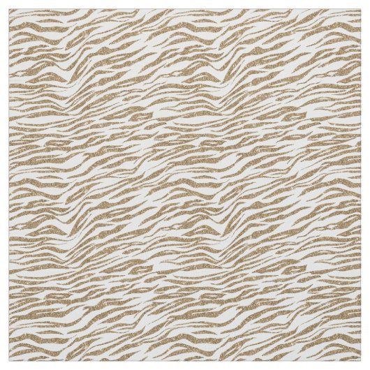 Gold Glitzer Zebra Stoff (Muster)