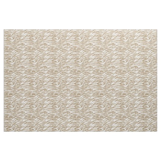 Gold Glitzer Zebra Stoff (Fat Quarter (45,7 x 55,9 cm))