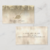 Gold Glitzer Zimmermädchenreinigungshaus Visitenkarte (Vorne/Hinten)