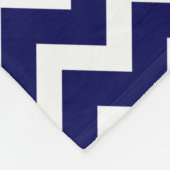 Gold Glitzern Anchor Navy Blue Zickzack Monogram Fleecedecke (Ecke)