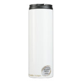 *~* Gold Glitzern Crown Chakra Totem White Thermosbecher (Rückseite)