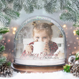 Gold Glitzern Frohe Weihnachten Foto Snow Globe Schneekugeln