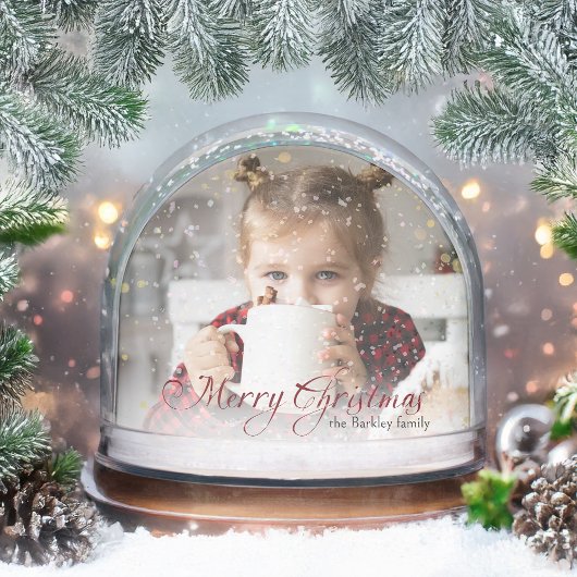 Gold Glitzern Frohe Weihnachten Foto Snow Globe Schneekugeln