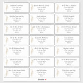 Gold Glitzern Guest Name Address Labels (Blatt)