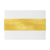 GOLD-Glitzern-Muster + Ihr Text / Foto Einladungsbanderole (Rückseitenbeispiel)