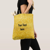 GOLD-Glitzern-Muster + Ihr Text / Foto Tasche (Von Nahem)