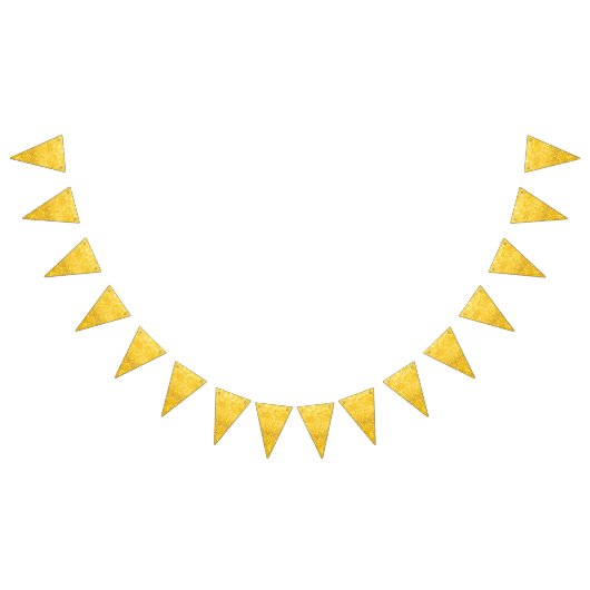 GOLD-Glitzern-Muster + Ihr Text / Foto Wimpelkette (Alle)