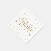 Gold Glitzern Serviette (Ecke)