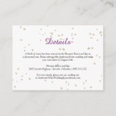 Gold-Glitzern-Umschließungskarten Begleitkarte (Vorderseite)