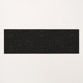 Gold, Glitzern und Glitzer und Schwarz Yogamatte (Rückseite (Horizontal))