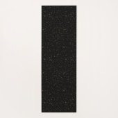 Gold, Glitzern und Glitzer und Schwarz Yogamatte (Rückseite)