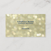 Gold-Glitzern-Visitenkarte Visitenkarte (Rückseite)
