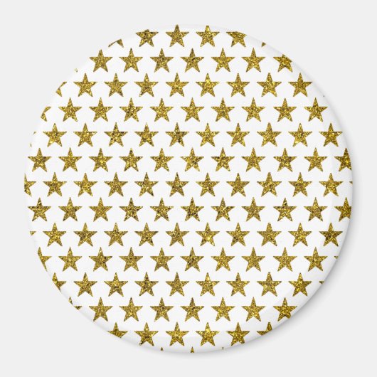 Gold-glitzersterne magnet (Vorne)