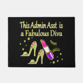 GOLD GLITZY ADMIN ASSISTANT DIVA DESIGN FUßMATTE (Vorderseite)