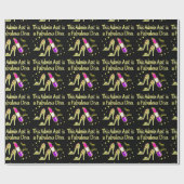 GOLD GLITZY ADMIN ASSISTANT DIVA DESIGN GESCHENKPAPIER (Flach)