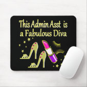 GOLD GLITZY ADMIN ASSISTANT DIVA DESIGN MOUSEPAD (Mit Mouse)