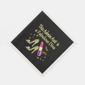 GOLD GLITZY ADMIN ASSISTANT DIVA DESIGN SERVIETTE (Ecke)