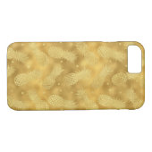 Gold Glitzy Ananas Case-Mate iPhone Hülle (Rückseite (Horizontal))