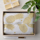Gold Glitzy Ananas Seidenpapier (Geschenk)