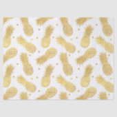 Gold Glitzy Ananas Seidenpapier (Vorderseite)
