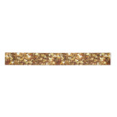 Gold Glitzy Glam Sparkle Herz Satinband (Vorderseite)